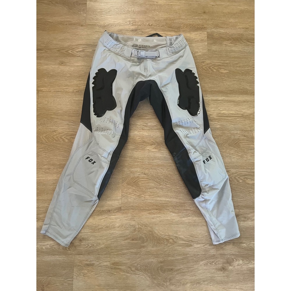 Fox Racing Flexair Motocross Pants Grey Black Moto Gear Mens Size 34